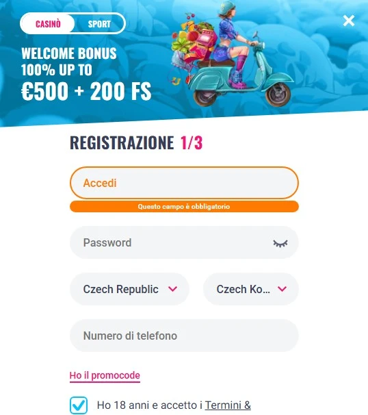 Oh My Spins Casino Registrati